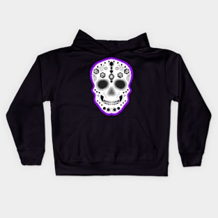 Purple Sugar Skull Kids Hoodie